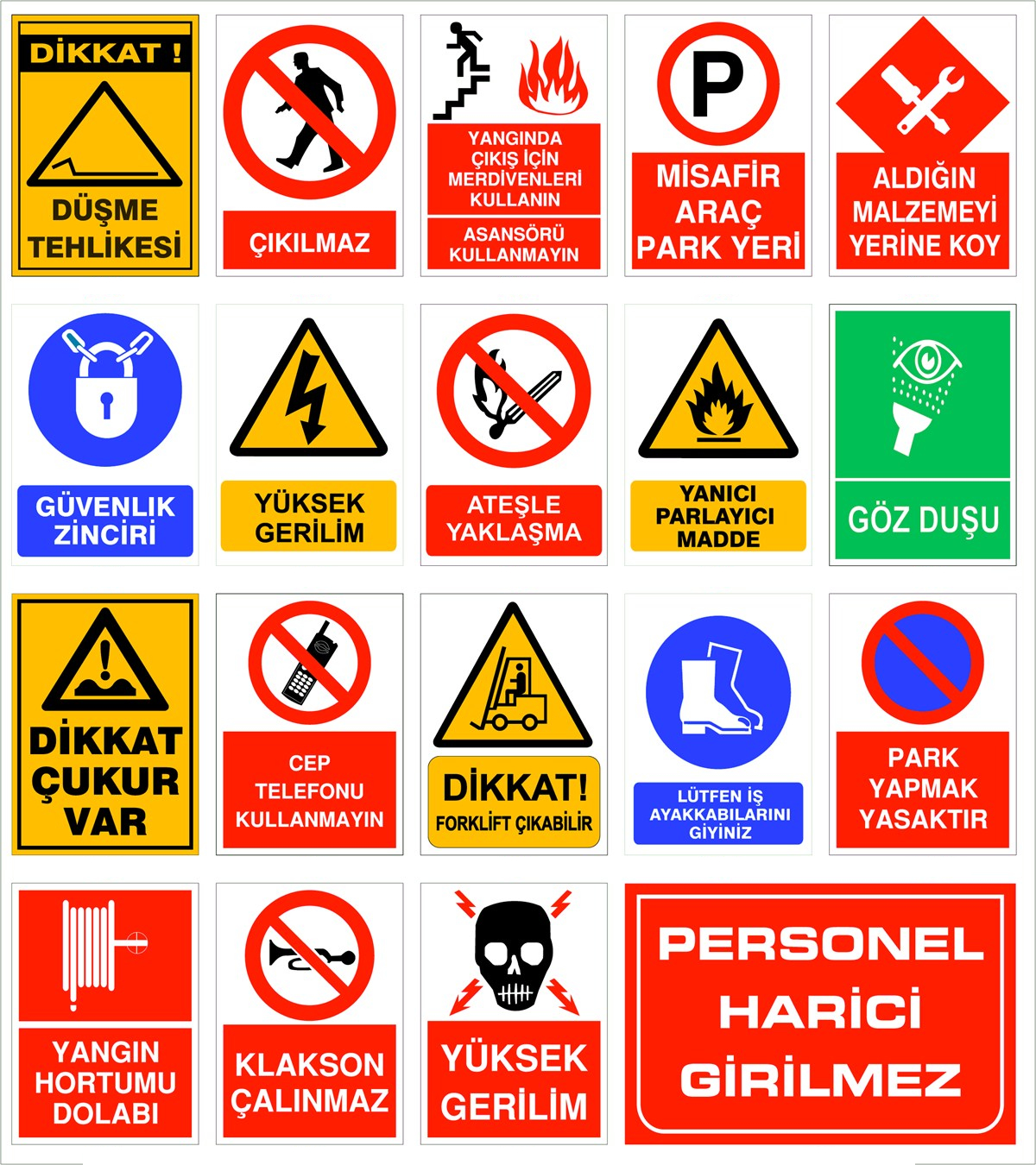İş Güvenliği ve Kapı Levhaları
